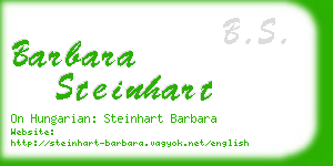 barbara steinhart business card